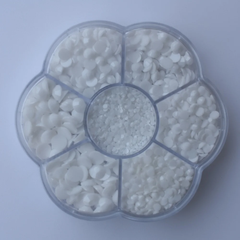 Premium Resin Round Flatback Rhinestones - 5000pcs Crystal Gems for Jewelry and 3D Decorative Crafts