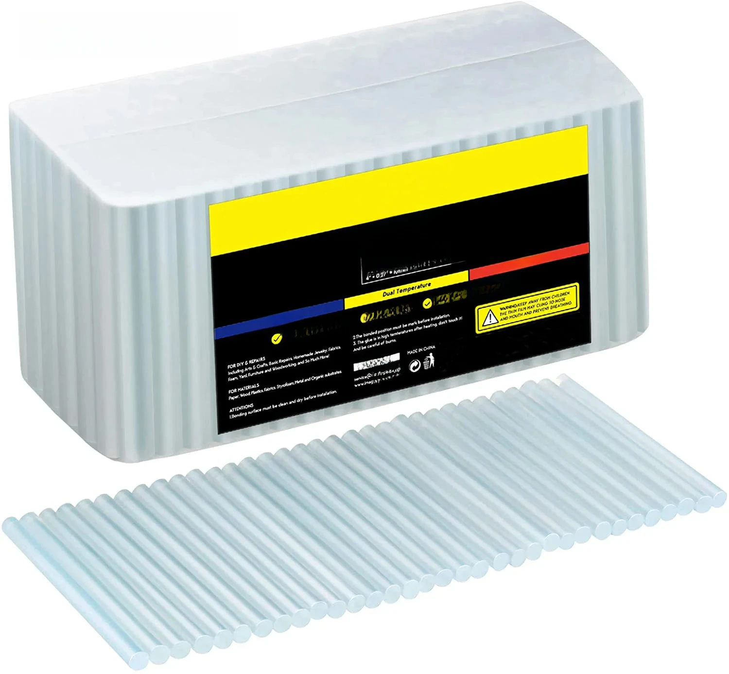 7-міліметрові палички для пістолетів для гарячого клею, універсальні прозорі клейові палички для пістолетів для термоплавкого клею для дітей, дорослих, ремонт герметизації своїми руками