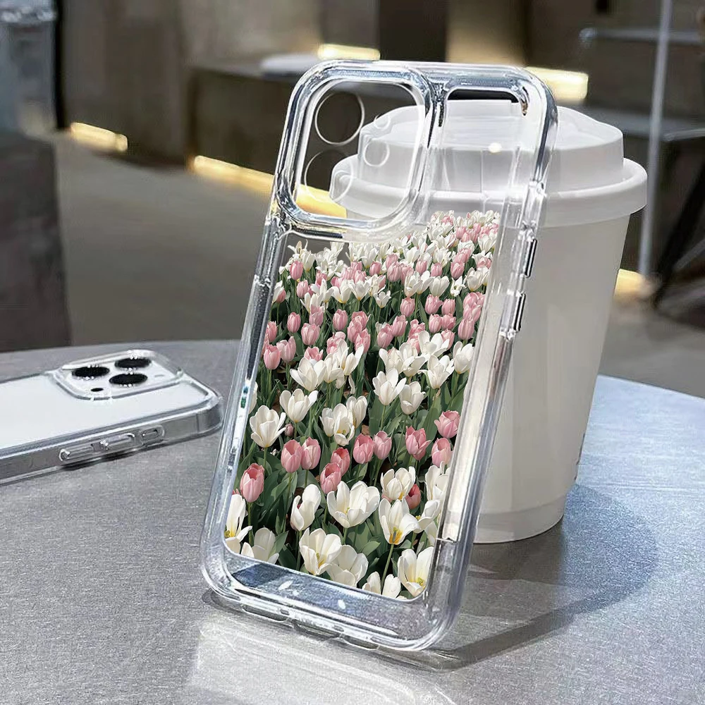 Clear Flower Case For Samsung A55 A53 A54 A52S 5G A13 A12