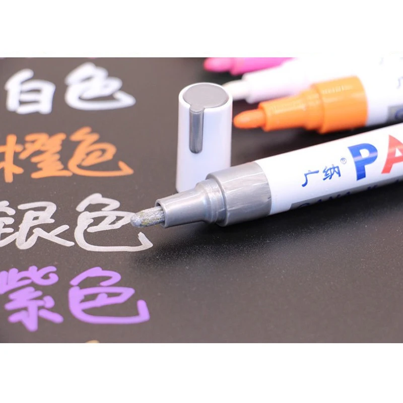 1 Piece Car Paint Pen Waterproof Car Wheel Tire Oily Painting Mark Pen Auto Rubber Tyre Tread CD Metal Permanent Paint Marker