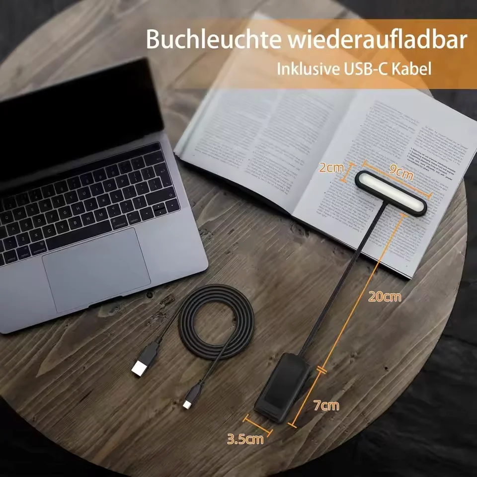 Led Reading Book Lamp 12/31Light With Clamp USB Plug Dimming 5V Night Light For Study Reading Bedroom book reading light