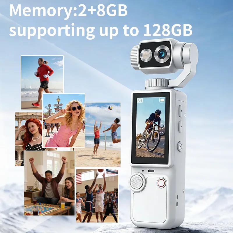 Action Camera 1080p Vlogging Sports Cam With Rotatable Lens_voghion.com
