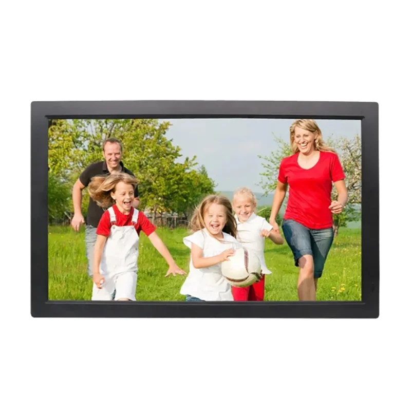 18.5-inch Digital photo frame 1366 * 768 Video Picture Music USB/SD White Digital photo frame Black Gift view 2