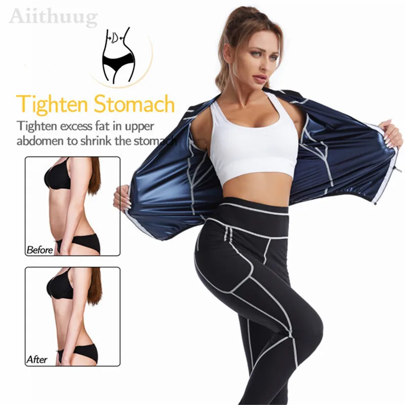  ASDFGH Traje de sauna para mujer, ropa de gimnasio para  adelgazar, ropa deportiva suelta, pérdida de peso, trotar y hacer ejercicio  (color: B, talla: código S)