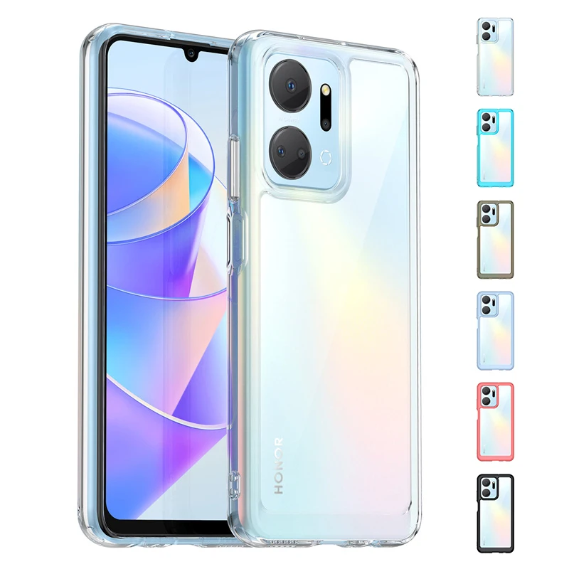 Per Cover Honor X7A Custodia Honor X7A Capas Paraurti Posteriore Antiurto Colore Trasparente Trasparente Per Fundas Honor X7A X8A X9A