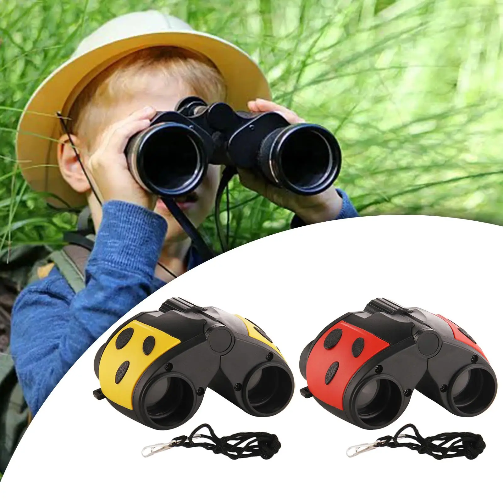 Binoculars for Kid High Resolution Learning Shockproof Camping Binocular for Science Insights Detective Exploration Presents