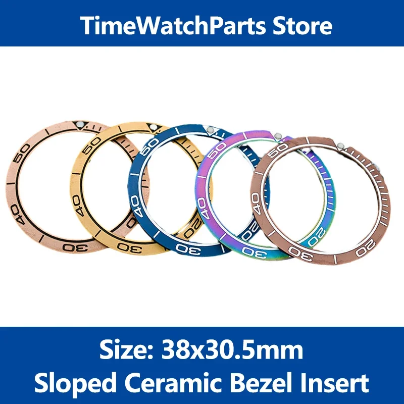 Inserto Per Lunetta In Ceramica Sloped Skx007 Inserto Da 38Mm Per Skx009 Custodie Per Orologi Srpd Nh35 Nh36 Movimento Seiko Men Diving Watch Repair T