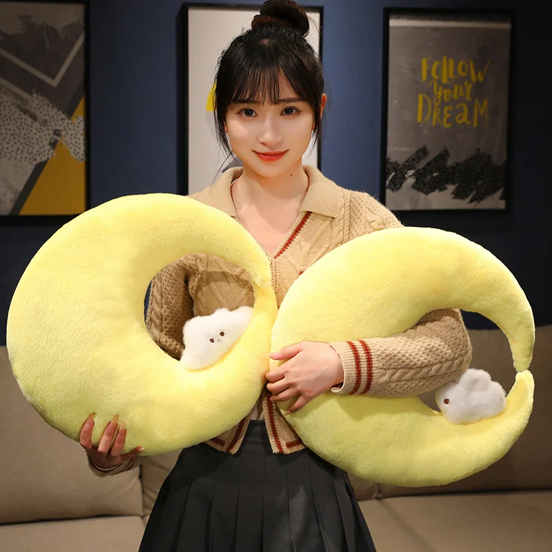

Кавайная Луна Звезда кролик облако плюшевая Милая мультяшная серия неба плюшевая игрушка для детской спальни Декор диванная подушка