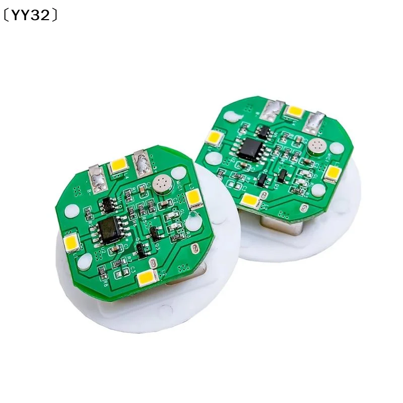 1Pcs 태핑/사운드 제어 조명 장난감 38mm 충전식 LED 라이트 나이트 램프 DIY 인형 집 액세서리 벽 침대 옆 램프