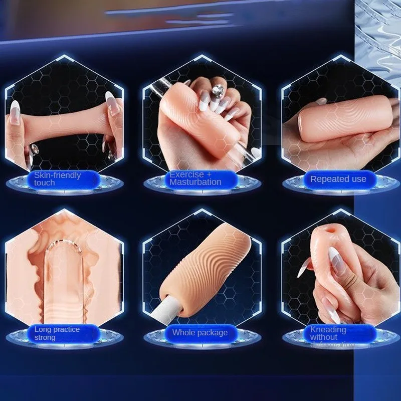 Male Masturbator Cup Portable Soft Vagina Anal Masturbator Adult Penis Trainer Exercise Sex Toys Adult Products for Men male masturbator