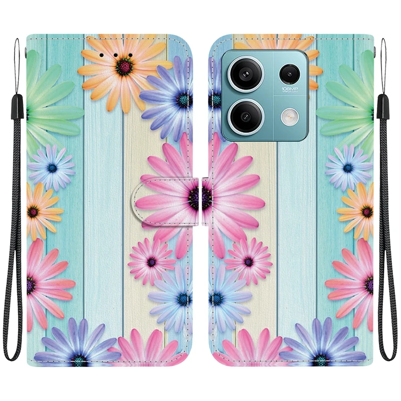 Elegant 3D Fashion Leather Magnetic Flip Wallet Phone Case with Artistic Design