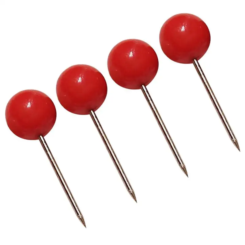 Push Pin Tacks Map Board Round For Thumb Cork Push Drawing Maps Decorative Redbulletin Clear Short Marking Clips