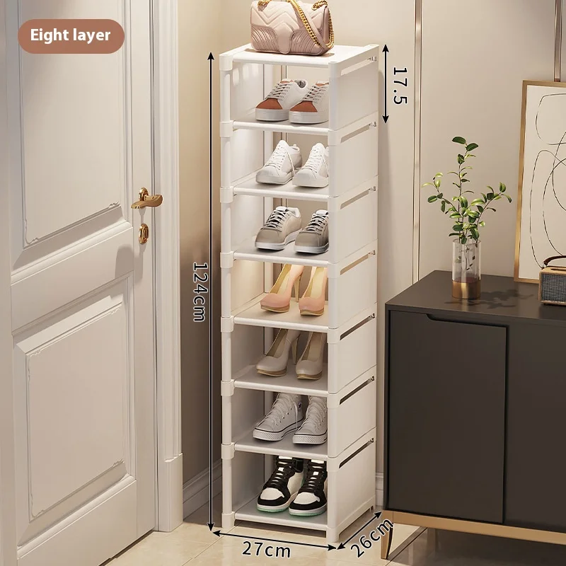 Multiple Layers Stackable Shoe Cabinet Space Saving Sneaker Organizer Adjustable Shoes Storage for Wall Corner Shoes Shelf shoe rack shoe organizer shoe cabinet