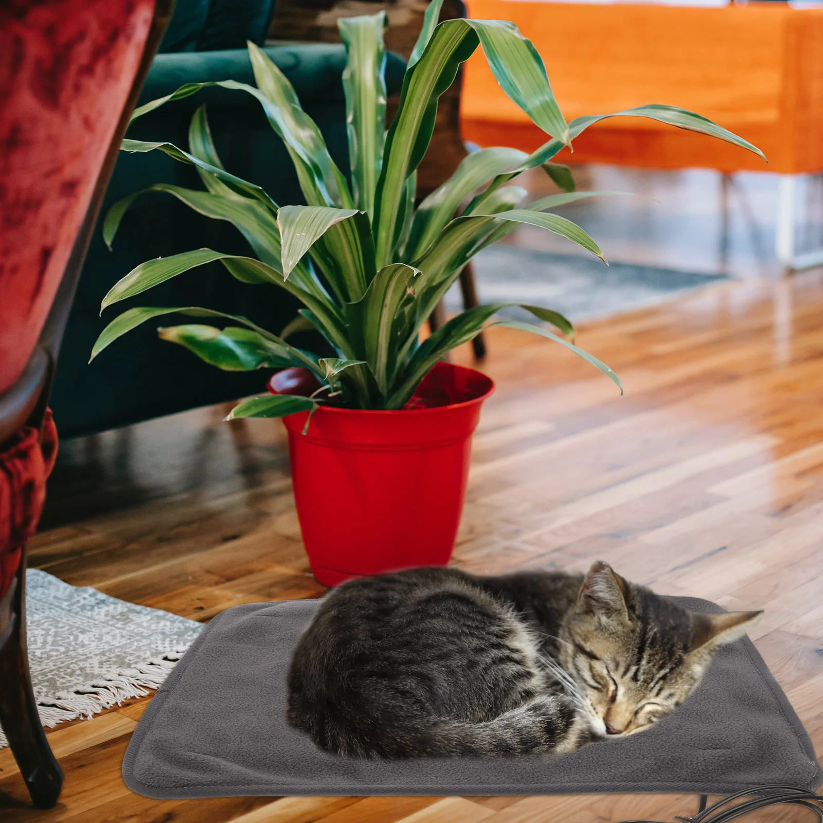 

Adjustable Pet Heating Pad Pet Heated Blanket Small Dog Heating Mat Cat Sleeping Pad