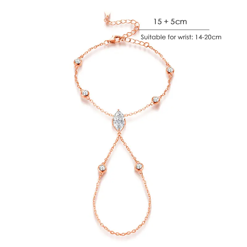 KNOBSPIN D VVS1 مويسانيتي فنجر أساور للنساء بوهيمي...