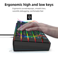 Gaming keyboard and mouse pc kit 60% keyboards gamer clavier souris full set teclado combo key board clavier souris rgb set up - Image 2