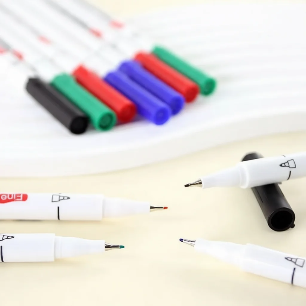1pcs 0.5mm 엑스트라 파인 팁 드라이 지우기 화이트 보드 마커 학교 교육용 지울 수있는 화이트 보드 펜 사무실 드로잉 문구