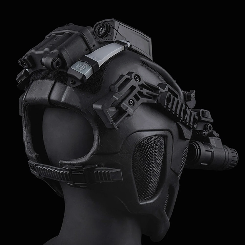 Tactical Full Protection Helmet Militar Hunting Airsoft Paintball CS Steel Mesh Safety Face Mask EVA Lightweight Punk Cosplay