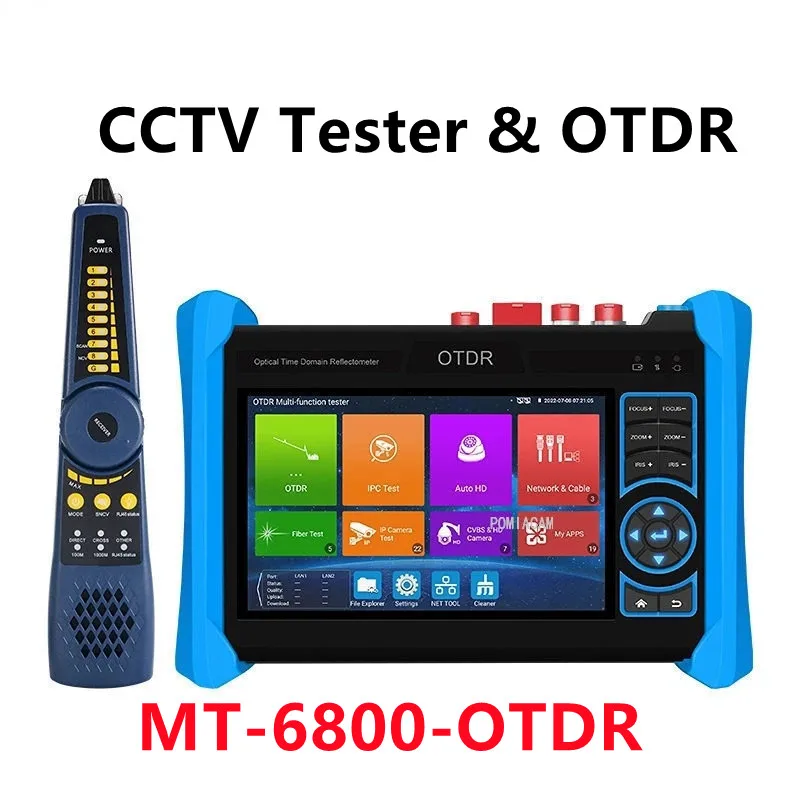 CCTV OTDR Tester MT-6800 MT-6810 Multifunction Optical Fiber Cable Tester HDMI VGA Input POE cable tracer IP AHD TVI CVI