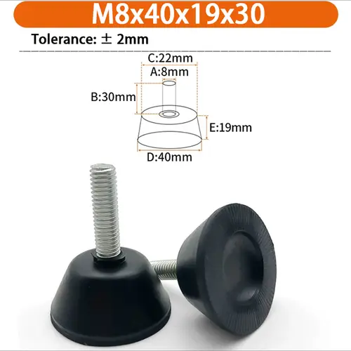 M6 M8 M10 Rubber Adjustable Feet Pad Feet Pad With Screw Table Chair Balck Leveling Foot Pad Furniture Leg Anti-shock Protection - Image 54