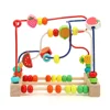 Children's Wooden Toys Cartoon Fruit Beads Puzzle Counting Learning Puzzle Circles Montessori Toys Baby Early Education Maze 3