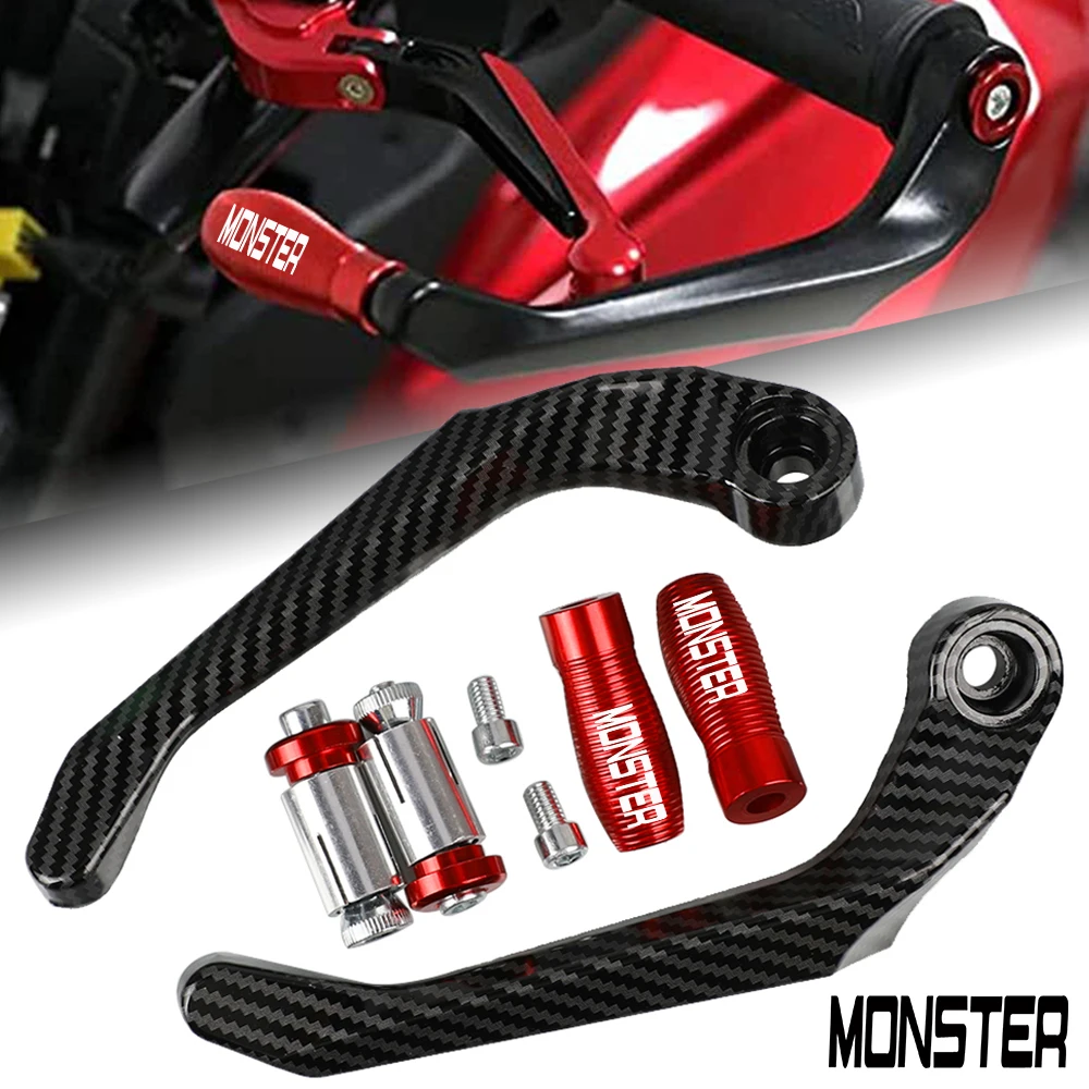 

Motorcycle Handlebar Grips Guard Brake Clutch Levers Protector For DUCATI MONSTER 695 696 795 796 797 821 1200 1200S 1100/S EVO