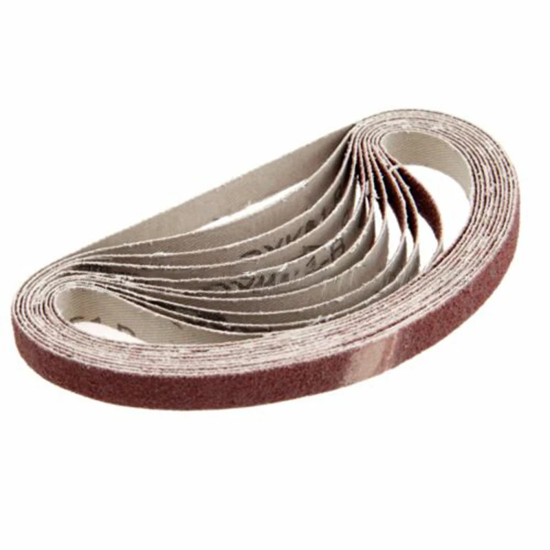 10pcs Sanding Belts 40-600 Grits Belt Sander Sanding Paper Sanding Band 330x10mm For Wood Soft Metal Polishing Grinding Belts