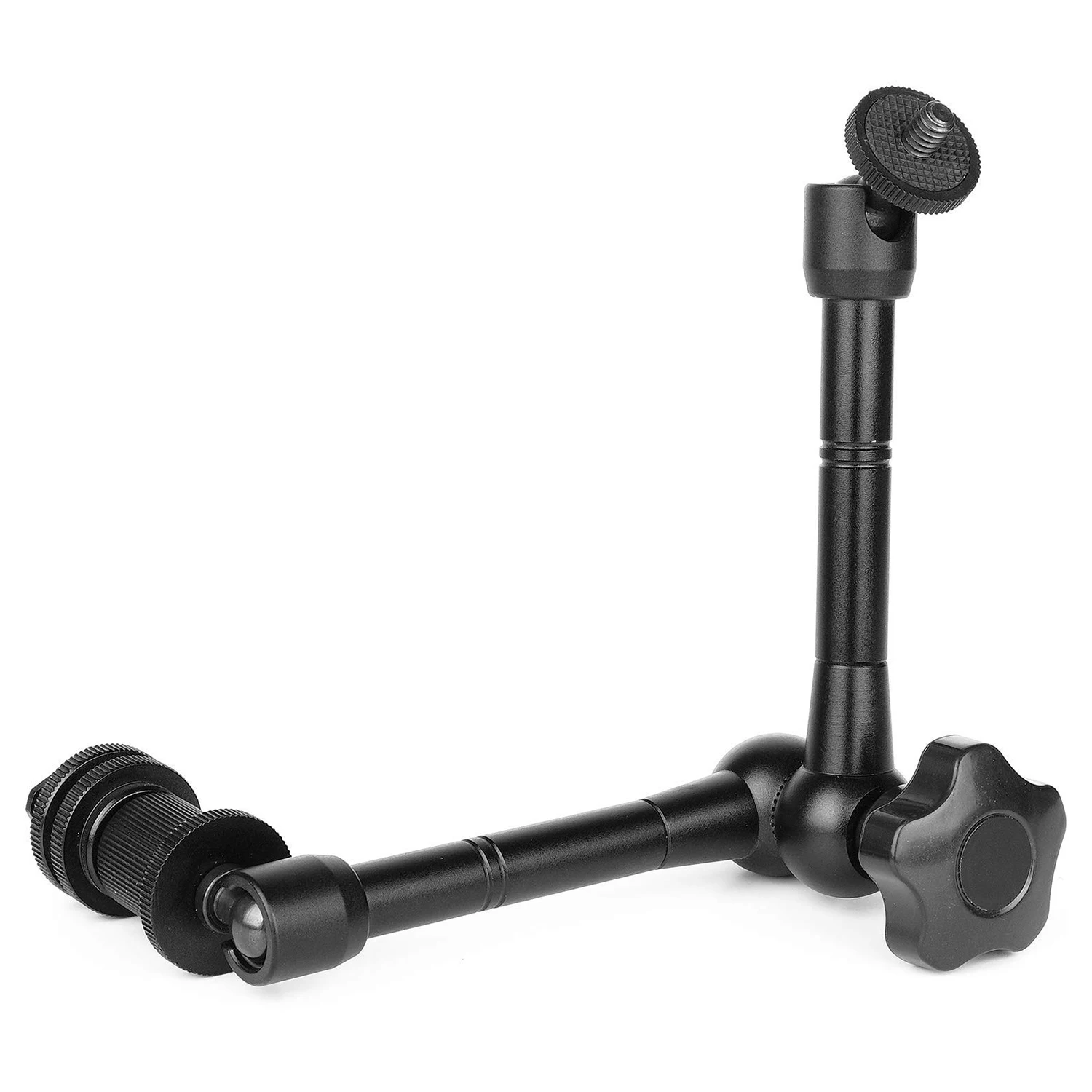 Magic Arm 11 inch Articulating Arm Magic Friction with Hot Shoe Mount & 1/4 inch Tripod Screw for DSLR Camera Monitor LED LCD articulating magic arm