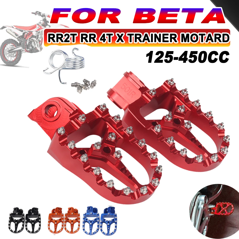 

For Beta RR 250 300 350 390 400 430 450 480 498 500 520 525 4T RR250 Xtrainer Accessories Footrest Footpegs Foot Pegs Pedals