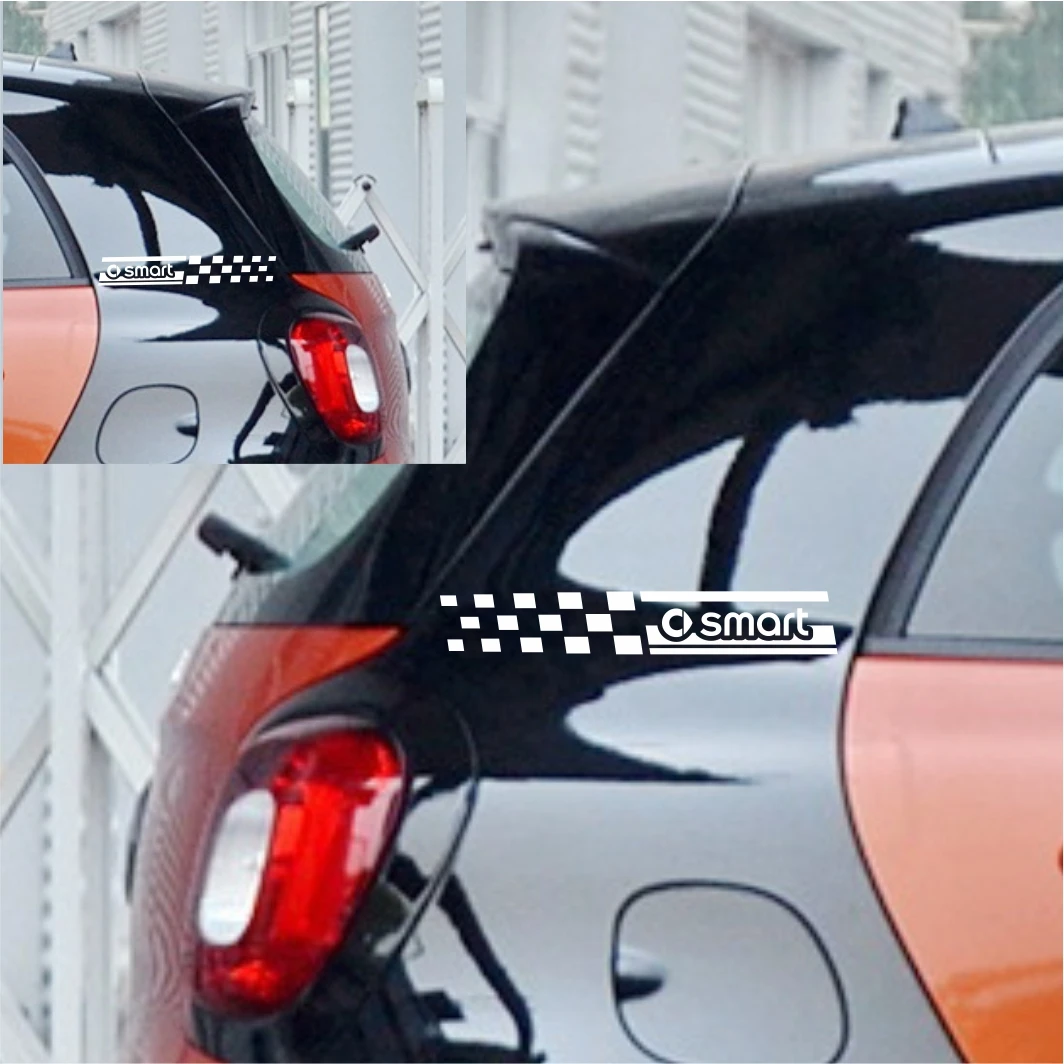 2PCS-Sport-Styling-Car-B-Pillar-Sticker-For-Smart-Fortwo-Forfour-453 ...