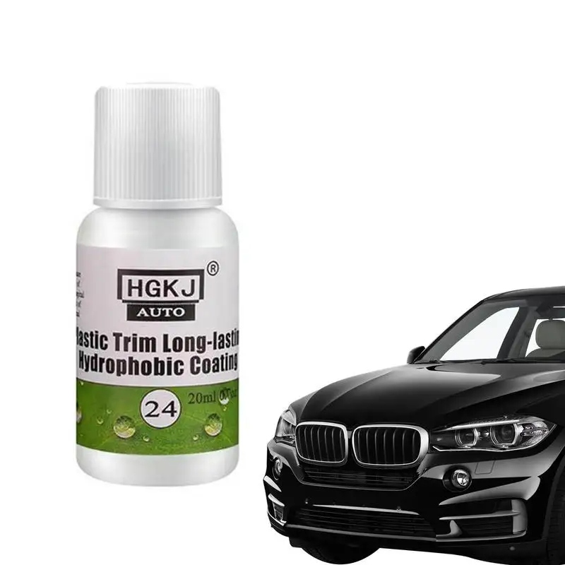 

20/50/100ml Plastic Exterior Recovery Restorer Trim Long-lasting Cleaner Agent Refresh Restoration Hydrophobic Coating For Car