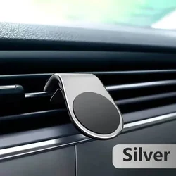 Universal Magnetic Car Phone Holder and Mount (Silver)