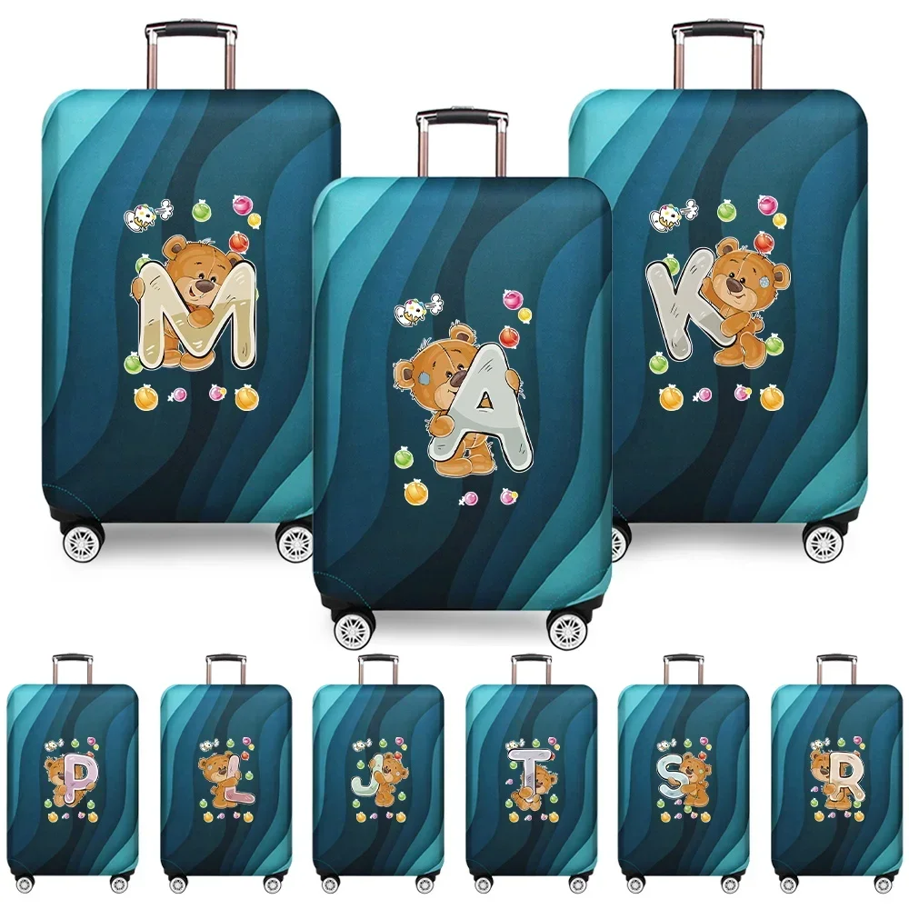 Stretch Fabric Luggage Protective Cover Dust Cover Anti-Scratch Suit for 18-32 Inch Bag