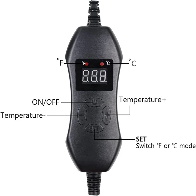 2X 50W Seedling Heat Mat With Thermostat With Temperature Setting From 5℃ To 42℃ For Plants Growth,Germination EU Plug