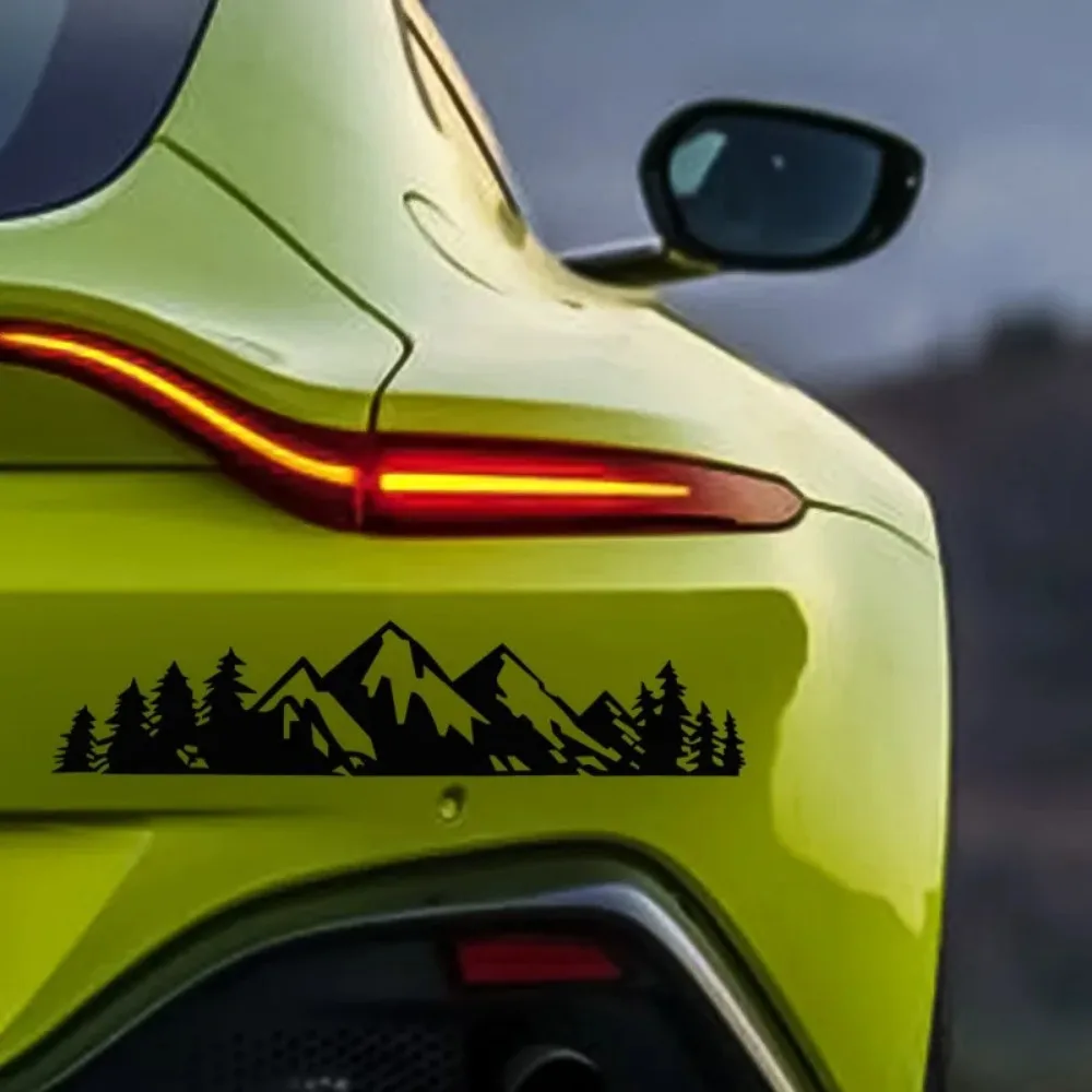 Car Exterior Stickers Forest Snow Mountain Styling Personalized Decals Car Fashion Decoration Stickers Decorative Accessories