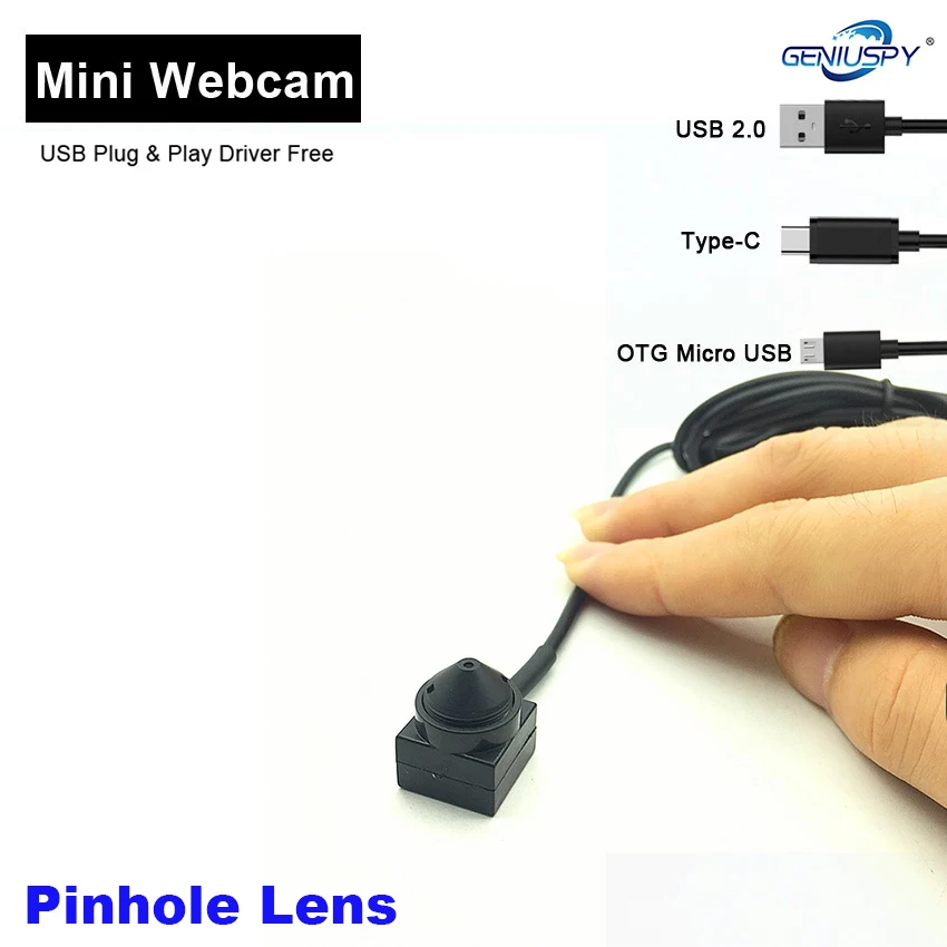 

HD 1080P 720P Mini USB Web Camera With Audio 3.7mm Lens USB2.0 /Type-C /OTG Micro USB Interface Optional USB Camera Pin Hole