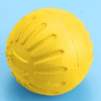 EVA Dog Ball Toy Pet Bite Resistant Chew Toys Pets Interactive Balls(yellow) 1