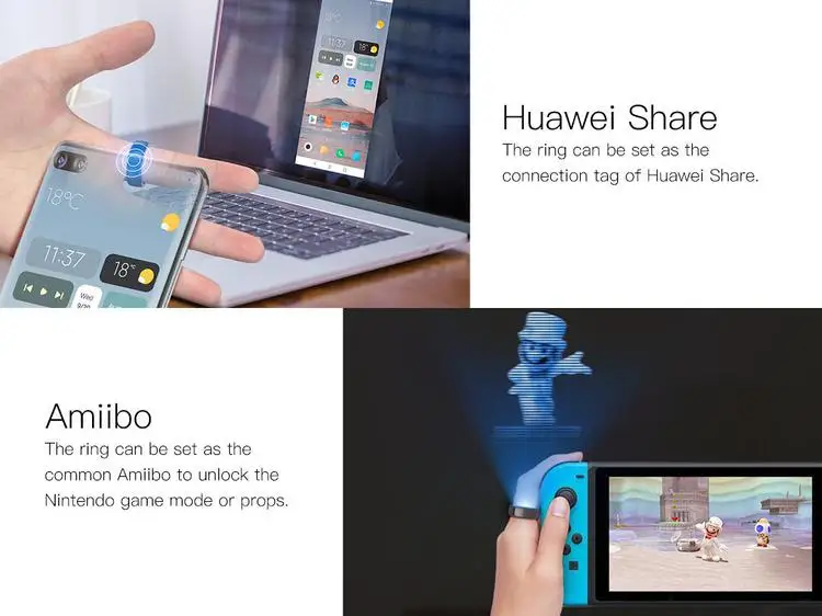 Xiaomi Mijia-anillo inteligente R5 para teléfonos móviles, accesorio para  compartir redes sociales, GPS, NFC, IOS, Android, multifunción - AliExpress