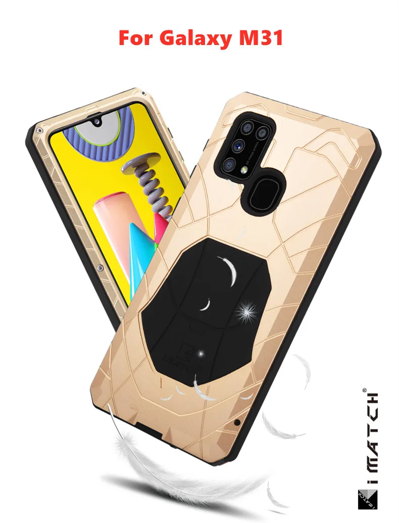 Luxury Full Protective Metal Case Shockproof For Samsung Galaxy Note 20 Ultra M31 Hard Aluminum Armor Heavy Duty Cover