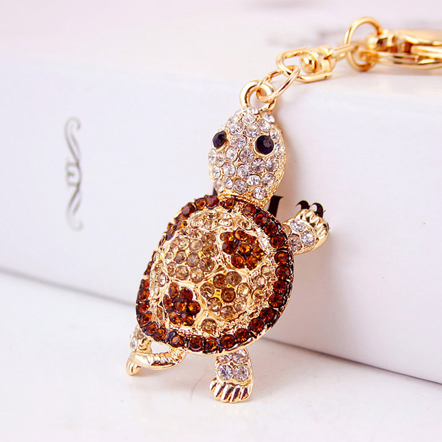 Fashion Jewelry Keychains Charming Owl Rhinestone Holder Couple Bag Gift Pendant  For Car Keyrings Cute Key Chains Wholesale
