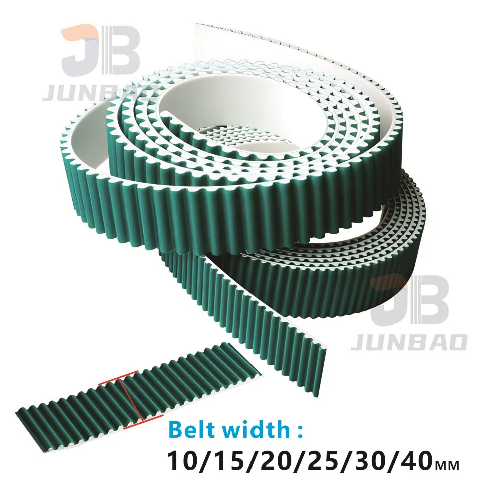 High quality HTD 3M/S3M/5M/S5M/8M/S8M Green Open Timing Belt Width 10/15/20/30/40/50MM Polyurethane Steel PU Synchronous Belt