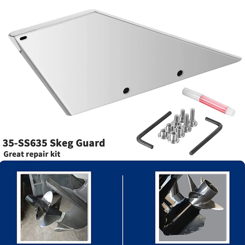 

35-SS635 Skeg Guard Safe-Skeg Protector, подходит для evinгруб/Johnson 2-х тактный 1980-2001, омхв I/O Кобра 4-цилиндровый 1986-1994