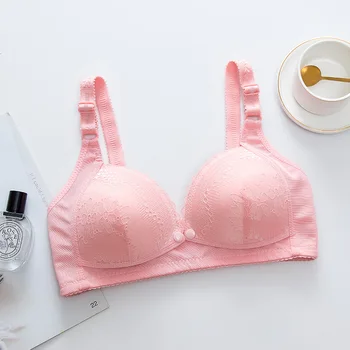 Four Season Ultra-thin Breathable Nursing Bra Comfortable Without Steel Rims Gathered and Front Opening for Pregnant Women