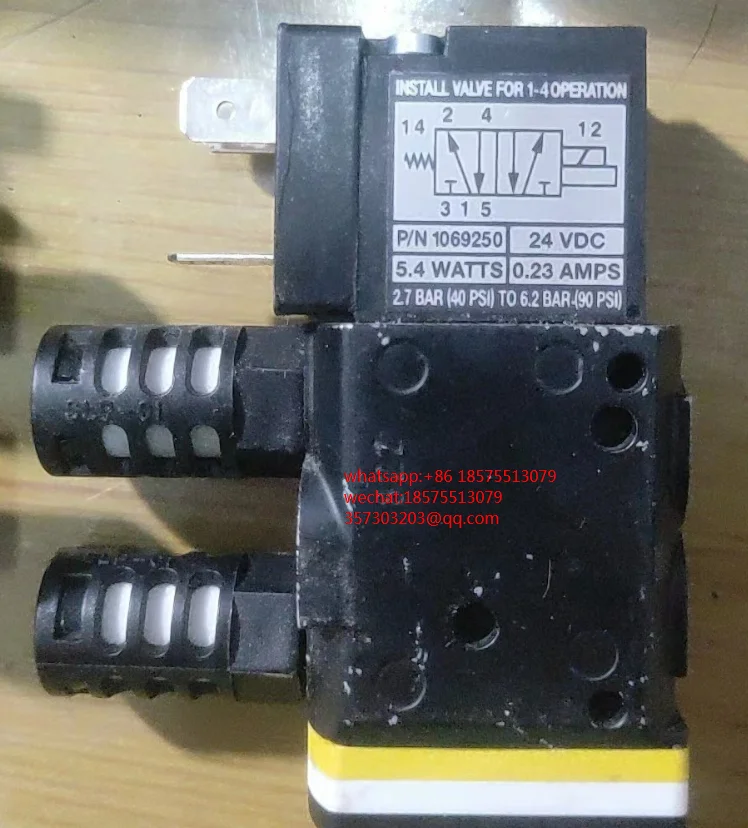 

For Nordson 1069250 Hot Melt Glue Machine High Frequency Solenoid Valve P/N 1069250 Two Positions Five Way 1 Piece