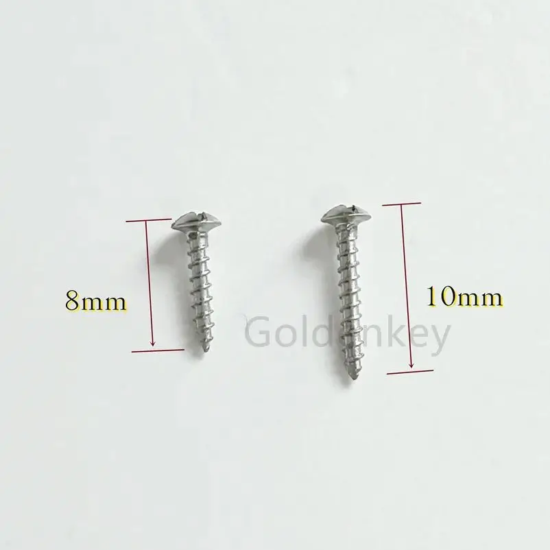 

10Pcs Dental Full Threaded Screw Bone Fixation GBR Titanium Screws φ1.3 Length 8/10MM