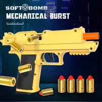 Toy Guns Model Automatic Continuous Shell Throwing Soft Bullet Launcher Outdoor Game Children Adult Airsoft Pistol Kids Fake Gun 2