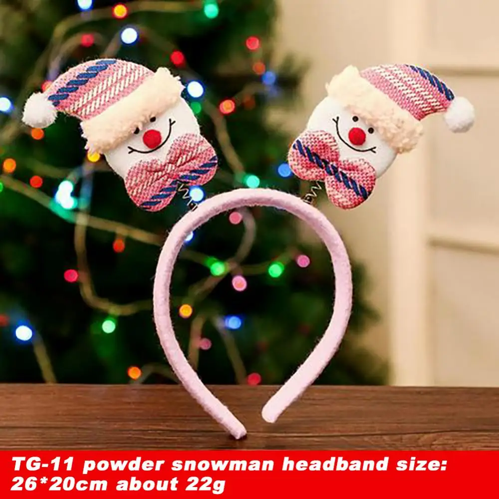 Christmas Headband Decoration for Kids Adult Cute Santa Elk Xmax Hair Accessories Costume Prop Christmas Decoration Navidad