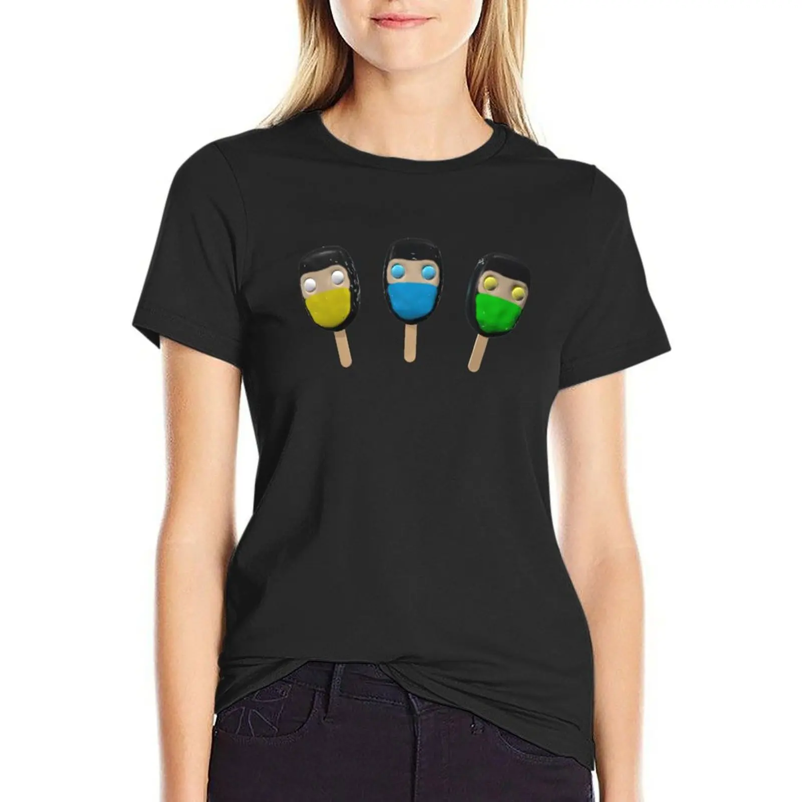 

Ice Kream T-Shirt Short sleeve tee plus size tops t shirts for Women graphic