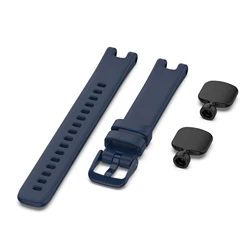 Enhanced Silicone Sport Band Strap for Garmin Lily - Smartwatch Replacement Bracelet Accessory (Dark blue)
