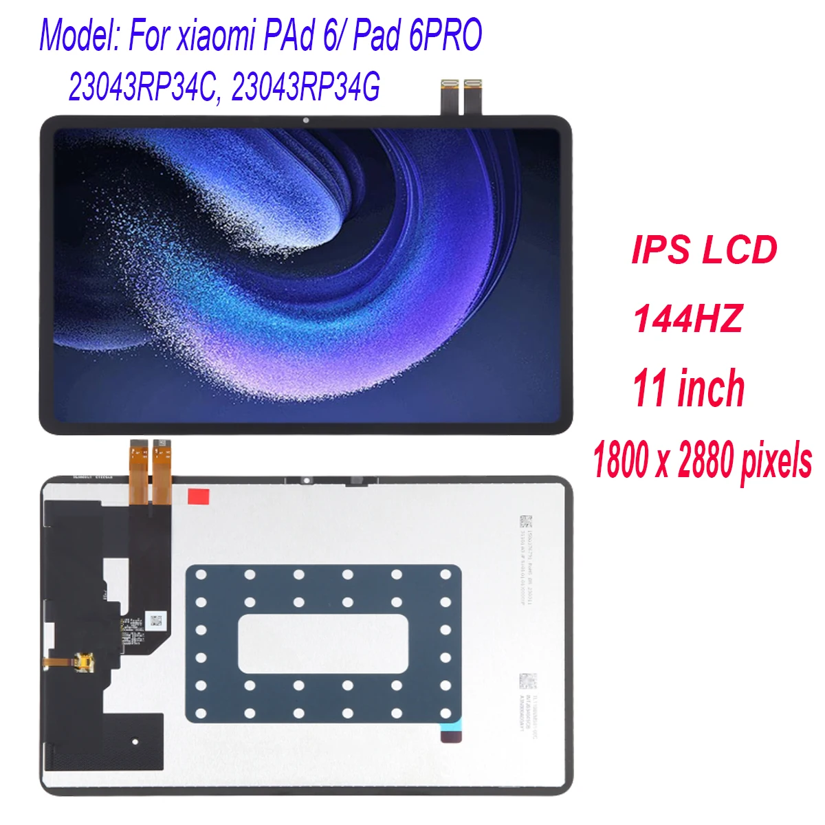144hz-for-xiaomi-pad-6-pro-23043rp34c-23043rp34g-lcd-display-touch